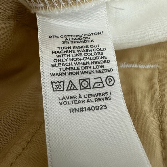 Loft Womens White Monroe Slim Fit Cropped Pants Size 6P Cotton & Spandex - Picture 6 of 6